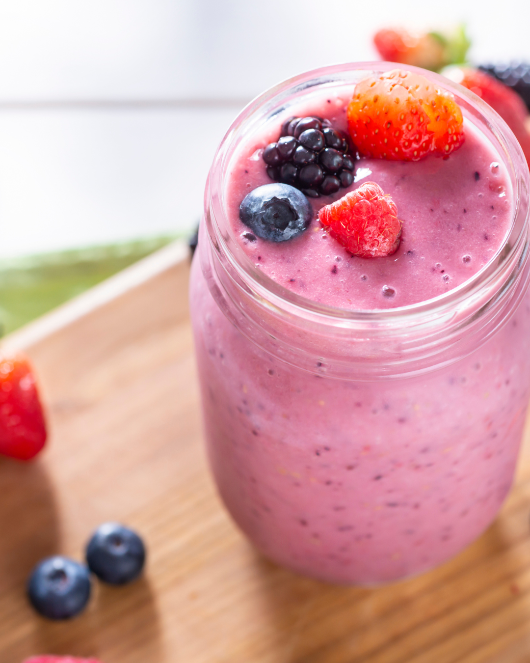 Smoothie aux fruits et à la Réglisse